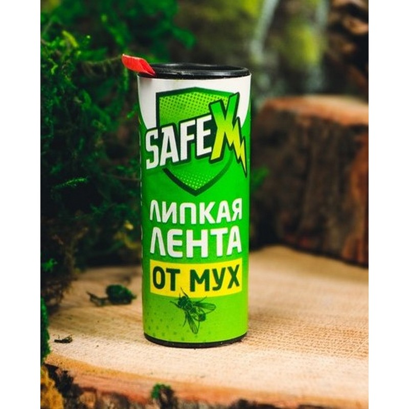 Липкая лента от мух SAFEX, 1 шт   