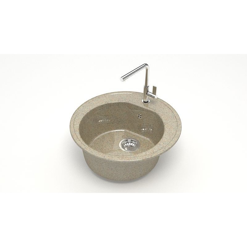 Мойка кухонная матовая GLANZ J150 ,песочный