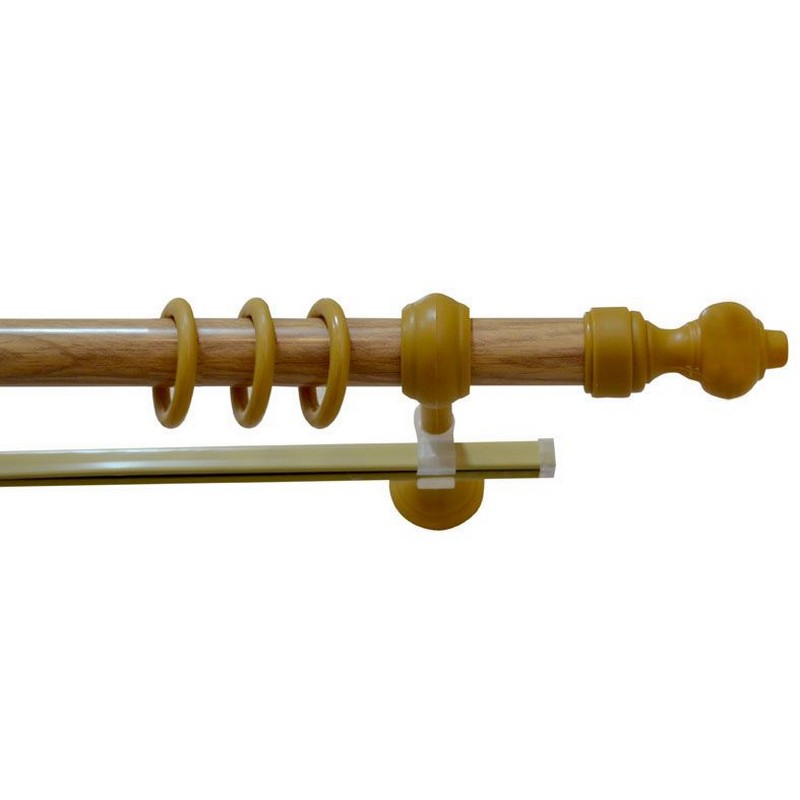 Карниз двухрядный дуб комплект металлопластик 160 см