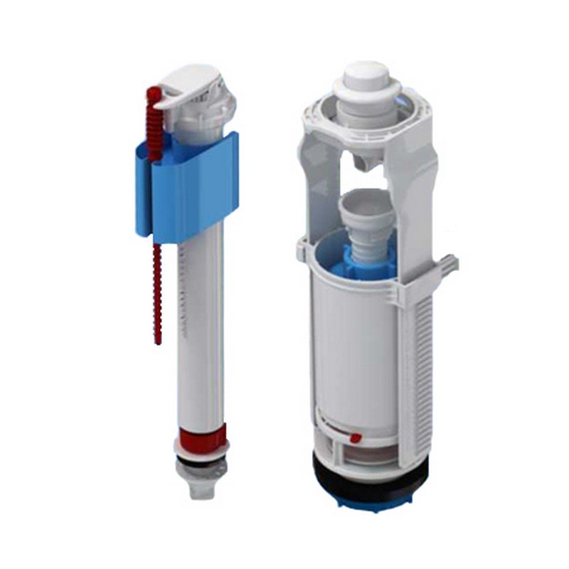 Арматура для бачка кнопка, ниж.подвод пл.белая, 1/2 ANI WC4550