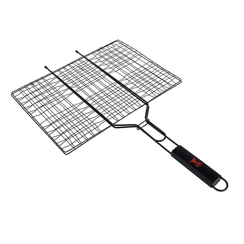 Решетка-гриль плоская 30х40х2см антипригар.покр. GRILLBOOM 104-014