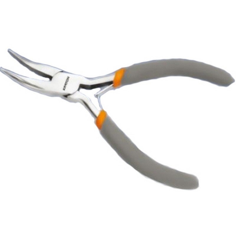 Тонкогубцы 115мм изогнутые мини КРАТОН 21203004