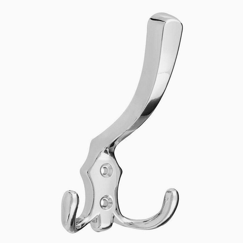 Крючок-вешалка 3-рожковый №9 хром