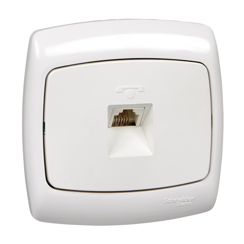 Розетка с/у с телефонная PT-4C-би  WESSEN РОНДО