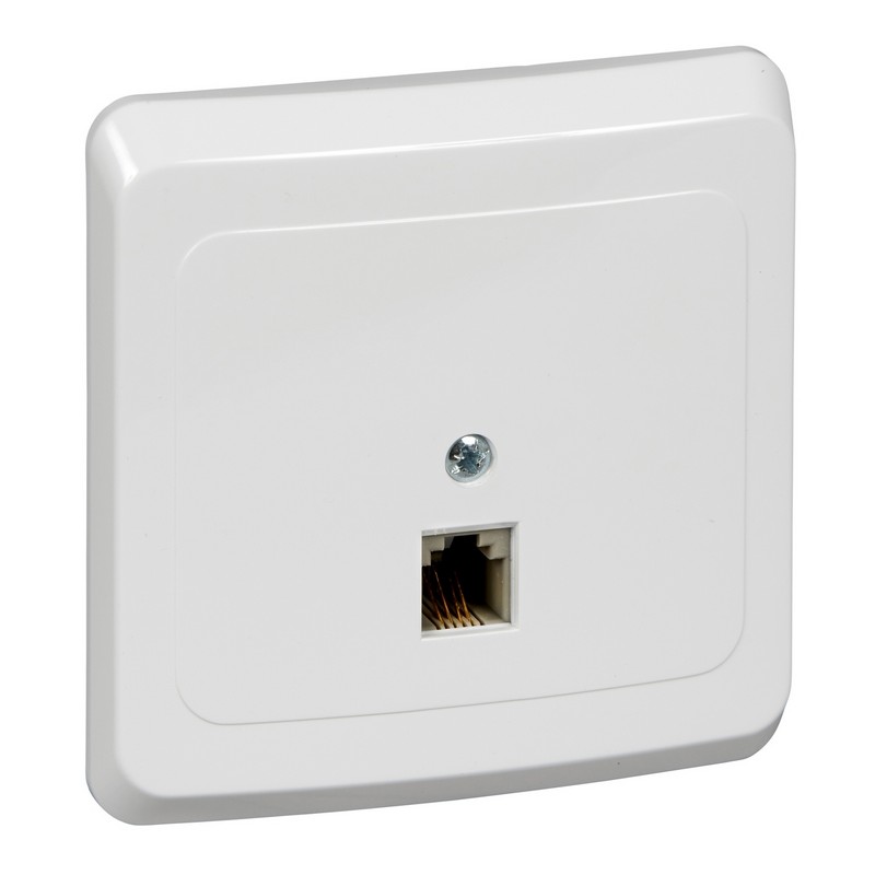 Розетка с/у телефонная RJ11 1-мест. TELC-001В  ЭТЮД