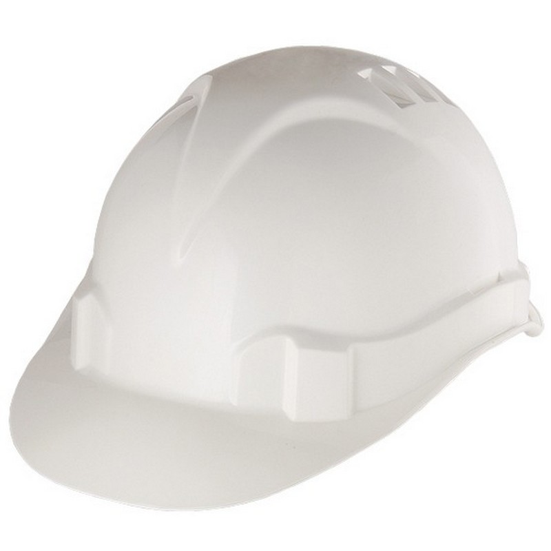 Каска строительная белая