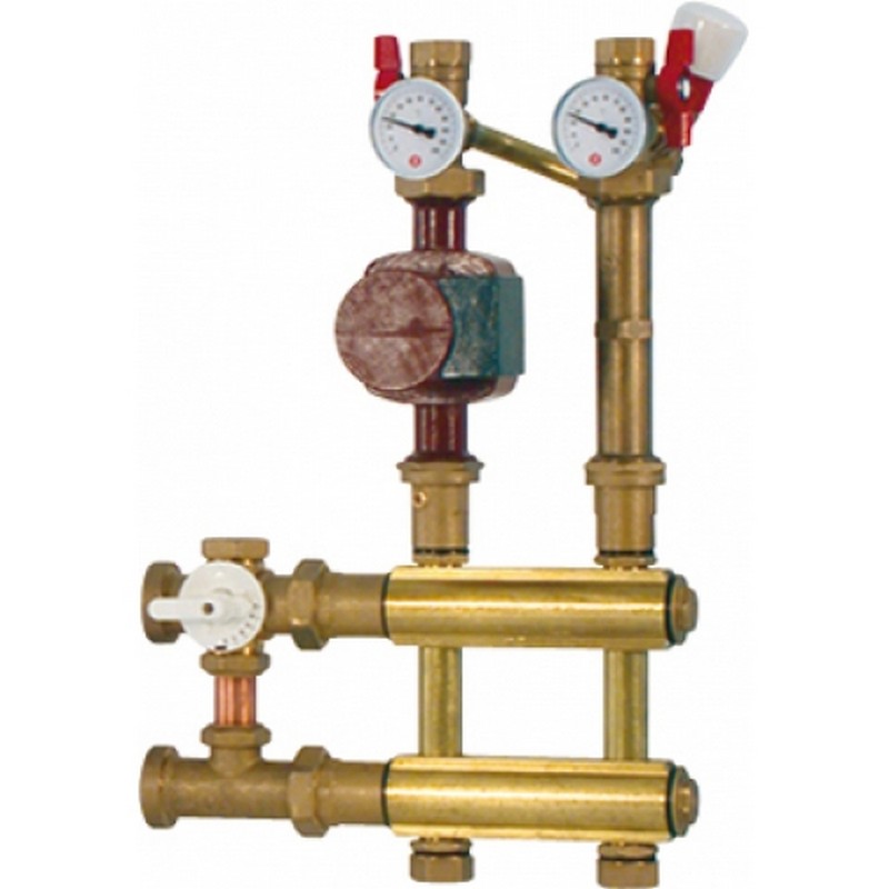 Универсальный (одинарный) блок для котла со смесительным клапаном R296 R586 H1 GIACOMINI