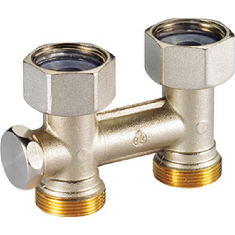 Клапан прямой для стальных радиаторов без переходников 3/4*18 ВР R487 GIACOMINI