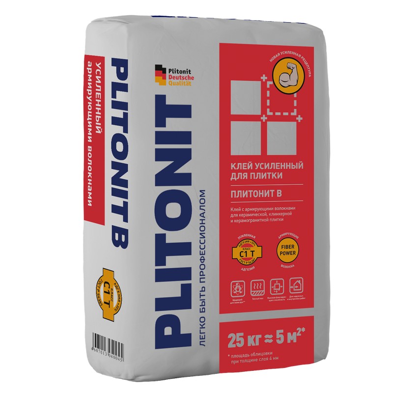 Плитонит В клей для плитки усиленный 25кг