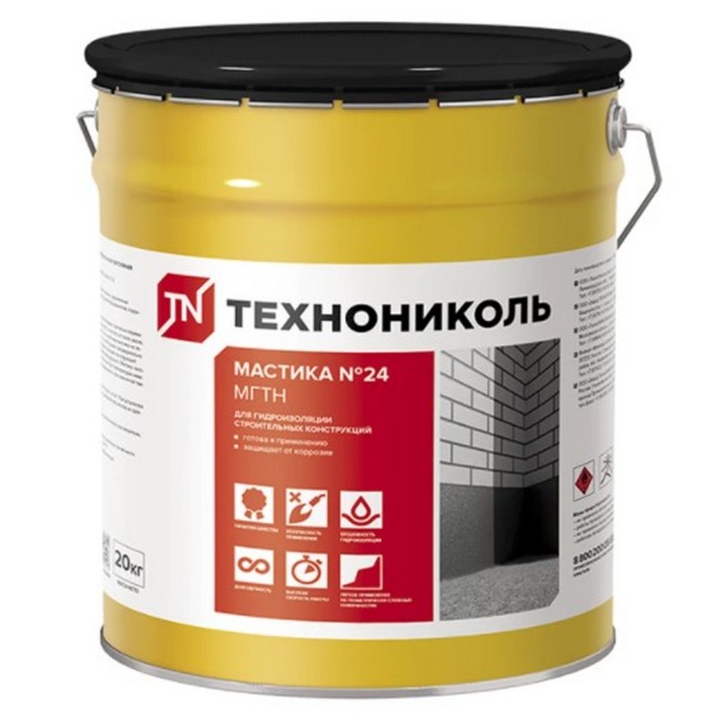 Мастика гидроизоляционная Технониколь №24 (МГТН) 20кг
