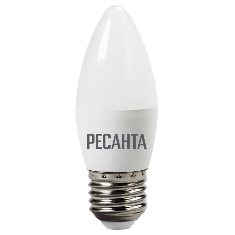 Лампа LED свеча 6вт Е27 4000к нейтр.свет РЕСАНТА LL-R-C37-6W-230-4K-E27