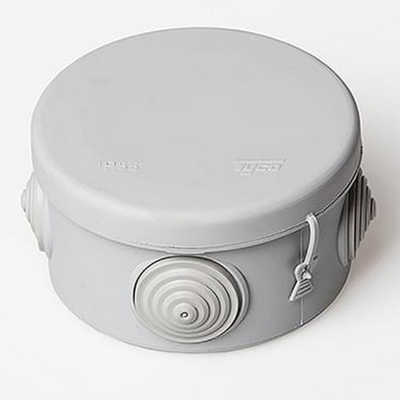 Коробка о/у 80х50мм круглая IP54 Рувинил 67025