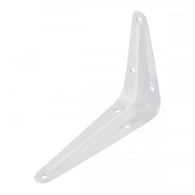 Уголок для полок с ребром жесткости 350х300 белый