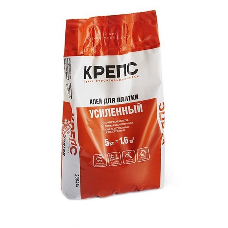 Клей плиточный Крепс Усиленный  5кг