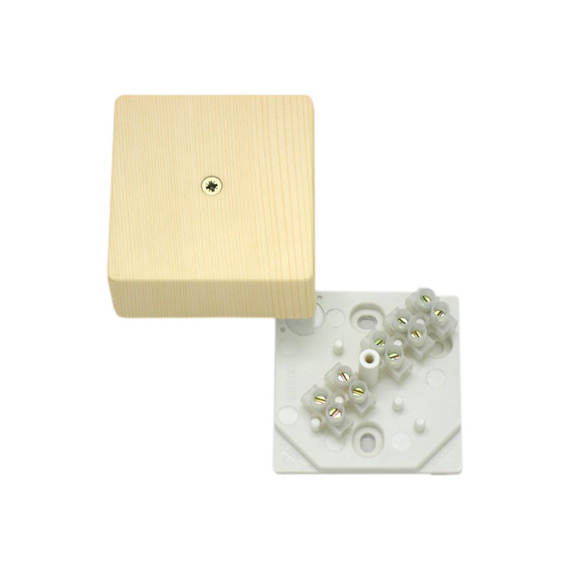 Коробка о/у 60х60х30 квадр. с клемн. Сосна HEGEL КРК2701 0201-И