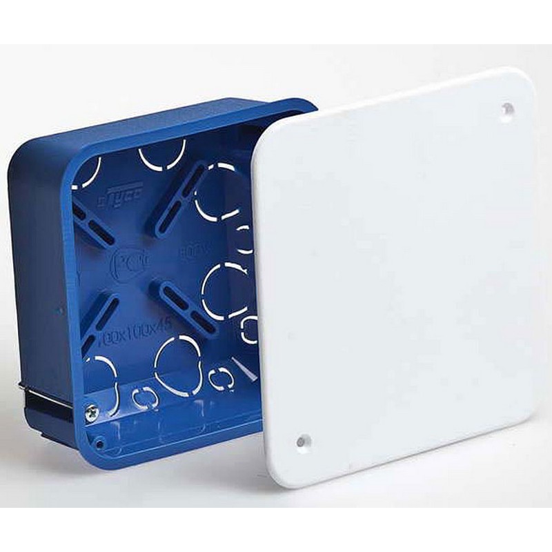 Коробка с/у 100х100х45мм ГСК квадратная Рувинил 10161