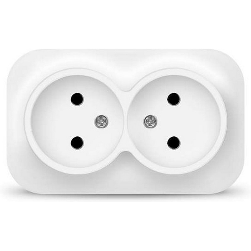 Розетка о/у 2-мест. б/заз. белая 10А IP20 IONICH 1417