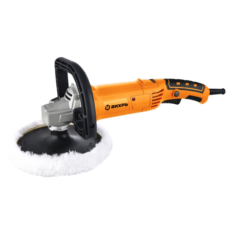 Полировальная машина ВИХРЬ УШМ-180/1300П, 180мм 1300вт 600-4500об/мин 2,89кг