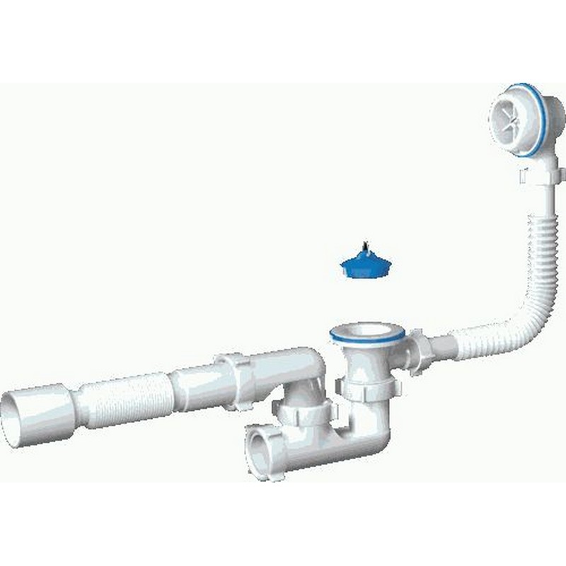 Сифон для ванны ВАРЯГ регул, с гофрой 40/50 АНИ ПЛАСТ С6255