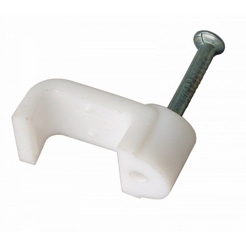 Скоба для кабеля плоская 4мм (50шт) Стройбат