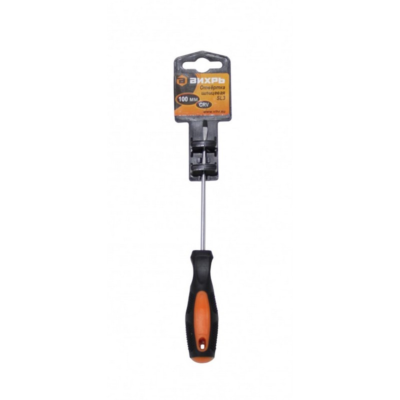 Отвертка SL3x100мм ВИХРЬ