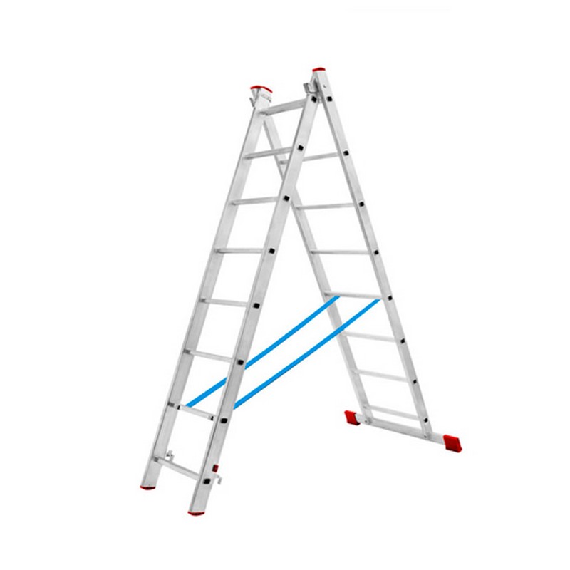 Лестница алюм. 2-секц. 2х11 ступеней 3,1/5,1м