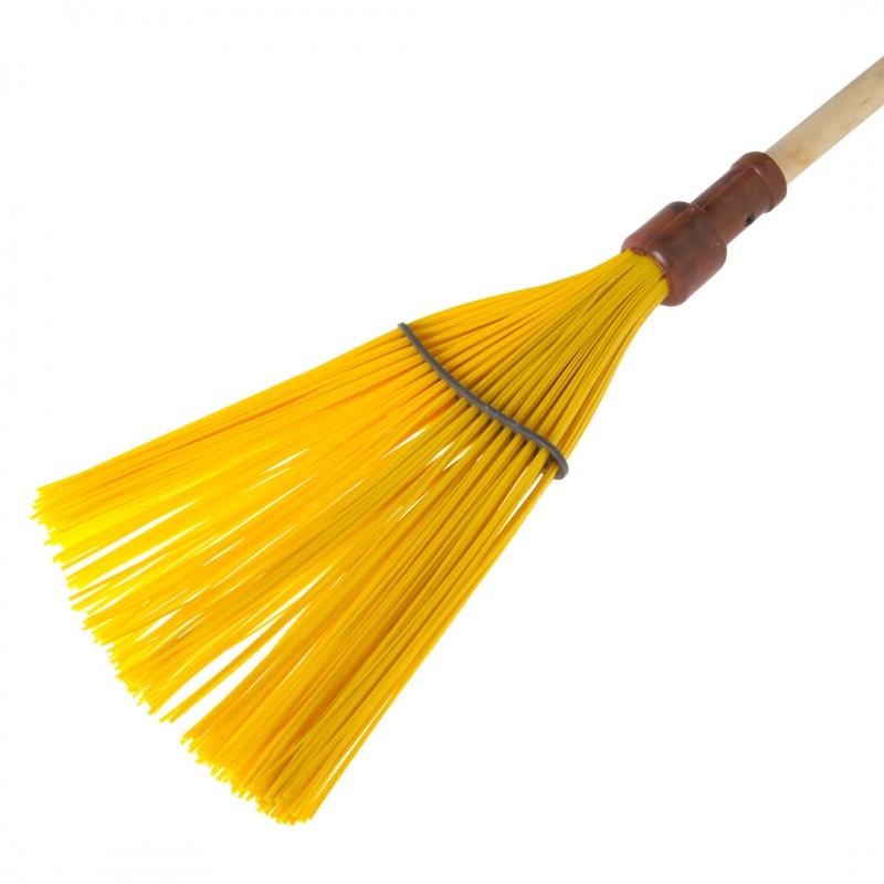 Метла плоская (овальная) с регулируемой пластиной с черенком