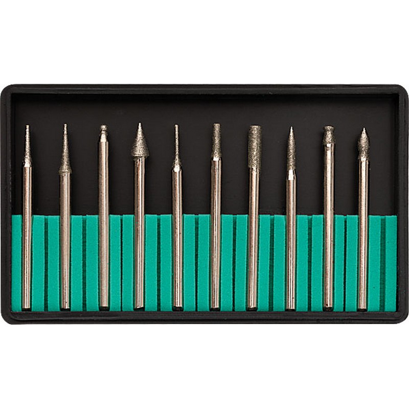 Шарошки (20шт) усил.сталь 70 с алмазным напылением FIT 36485