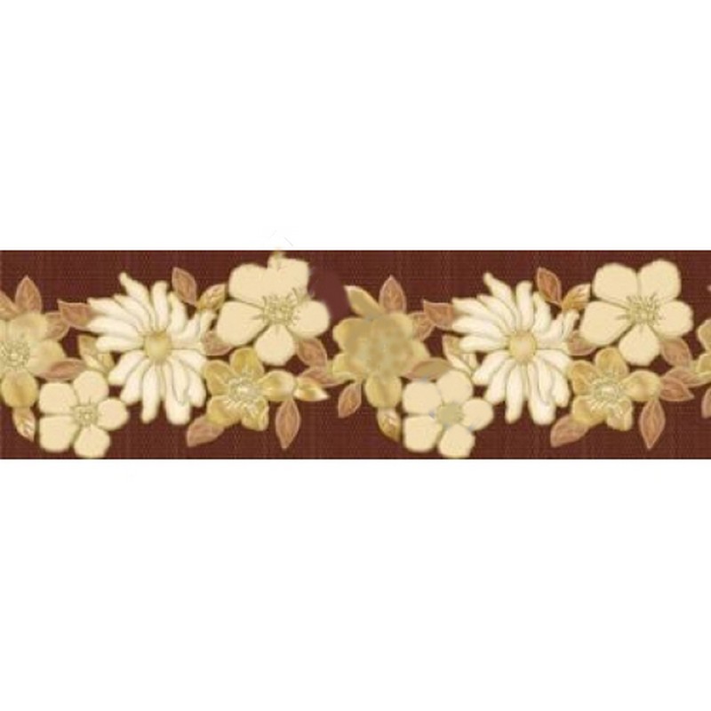 Бордюр 200х60 Твист коричневый