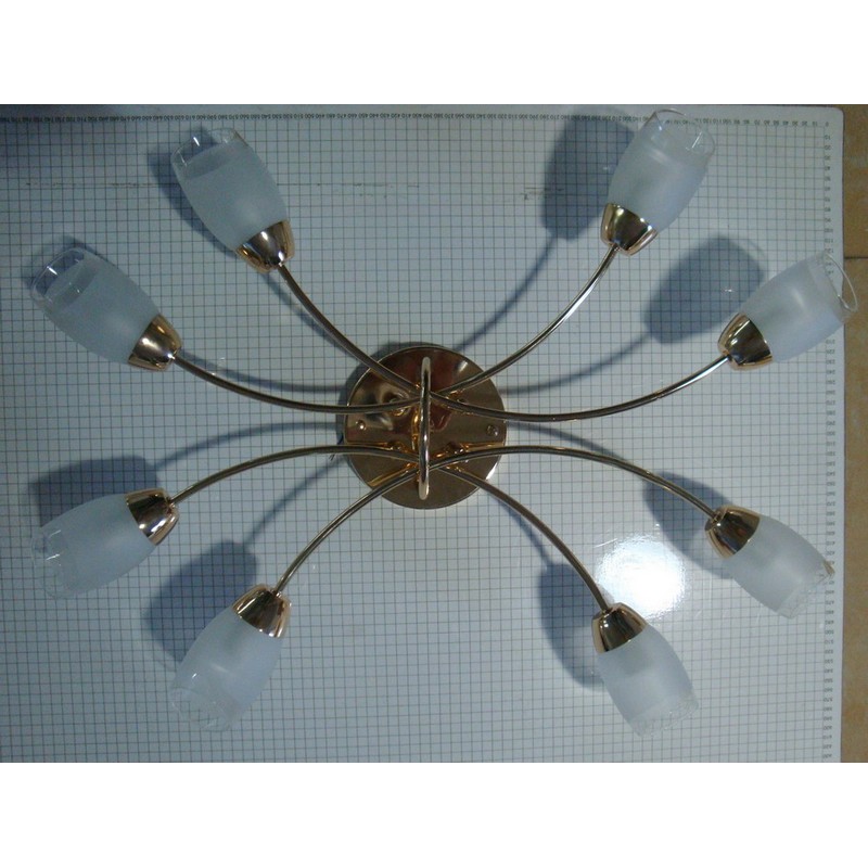 Светильник РС20788 WT/2 C "Графика" (металл, 2* Е14 )