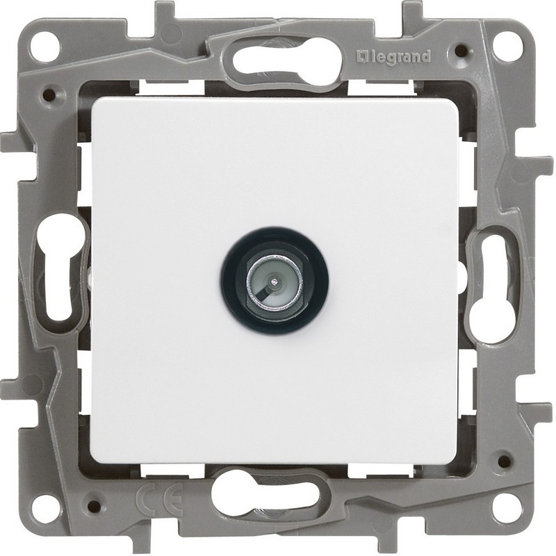 Розетка TV без рамки с/у белая Legrand Etika 672265