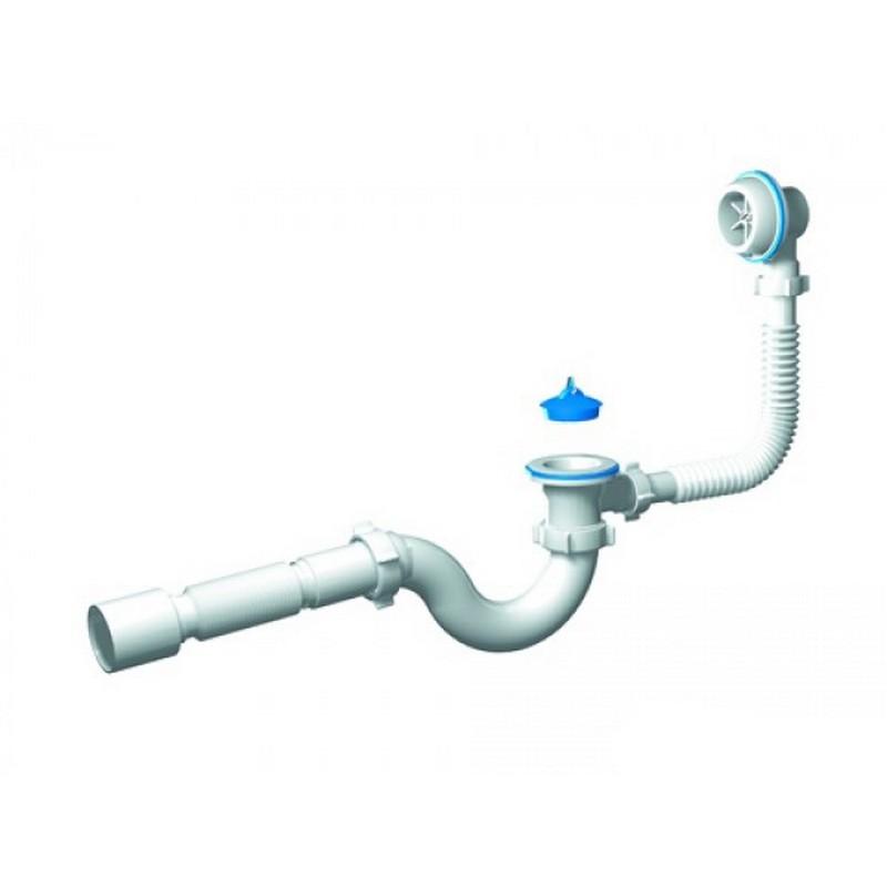 обвязка АНИ  д/ванны Варяг 1 1/2 40 пластм вып с гофрой  на 50 С 6155