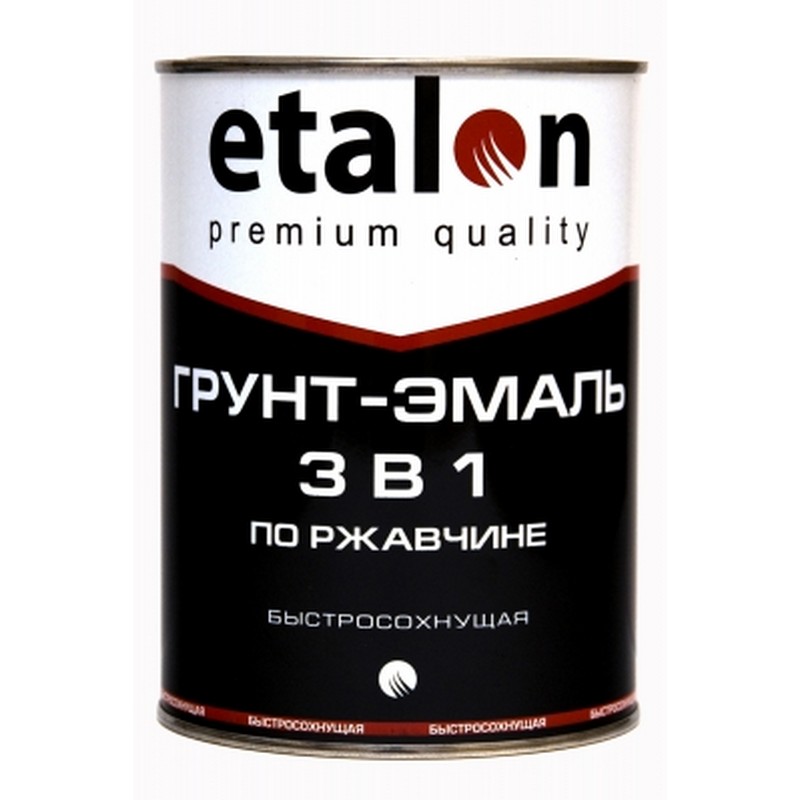 Грунт-Эмаль 3 в 1 КР черная 0,9кг