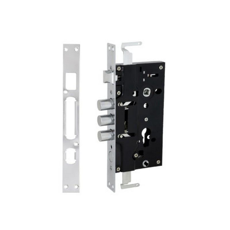 Замок врезной VETTORE A14-4C R (правый, с кругл..ригелем) для кит.дверей