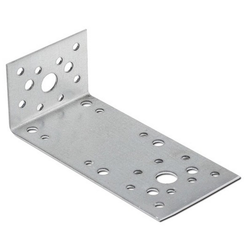 Уголок крепежный 90х50х55х2 ассиметричный (100)