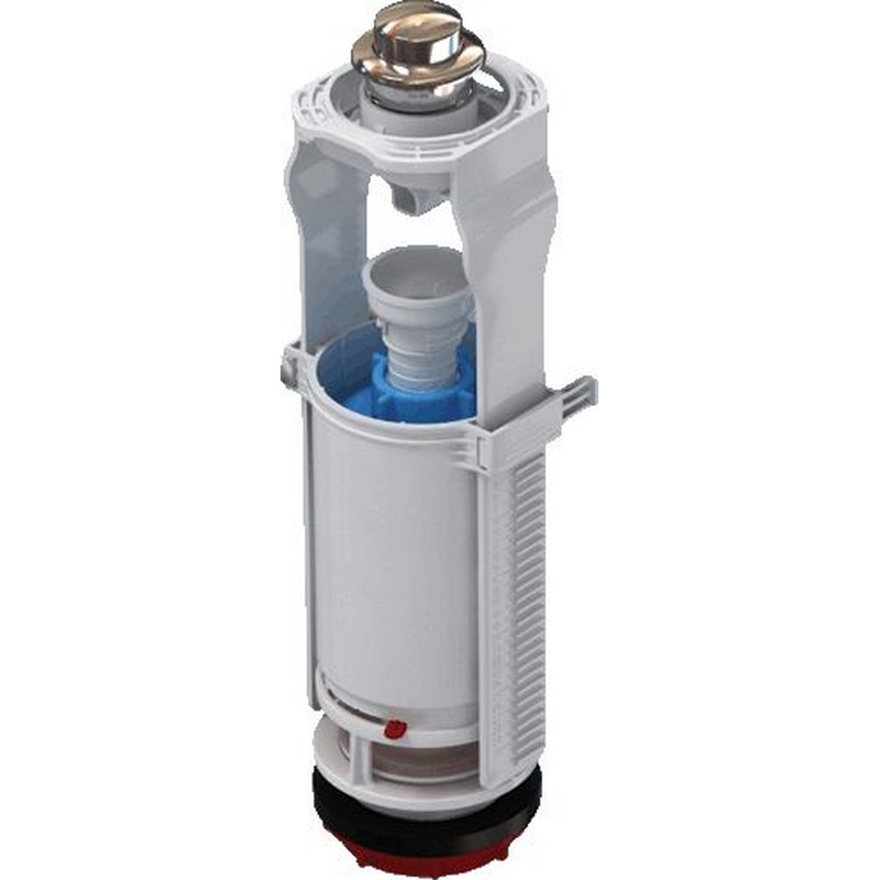 Арматура для бачка кнопка, бок.подвод, пл.хром, 1/2 ANI WC7010С