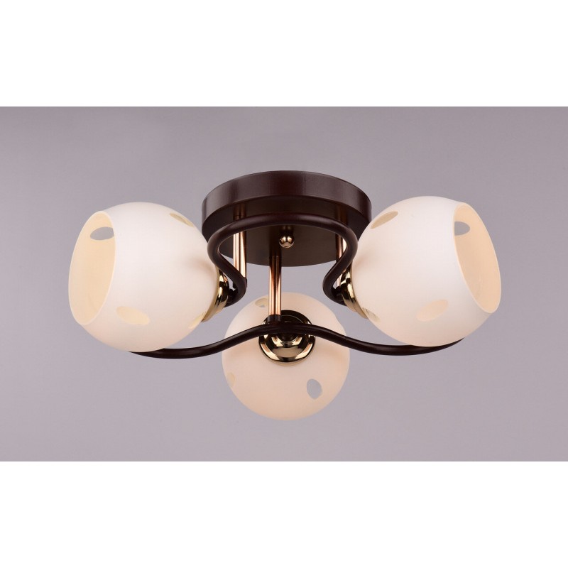 Светильник РС20005 BRN+FG/3C (металл, стекло, Е27)                                                              