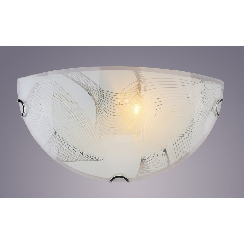 Светильник РС-023 Бриз глянцевый (половинка) (металл, стекло, Е27)                                                              