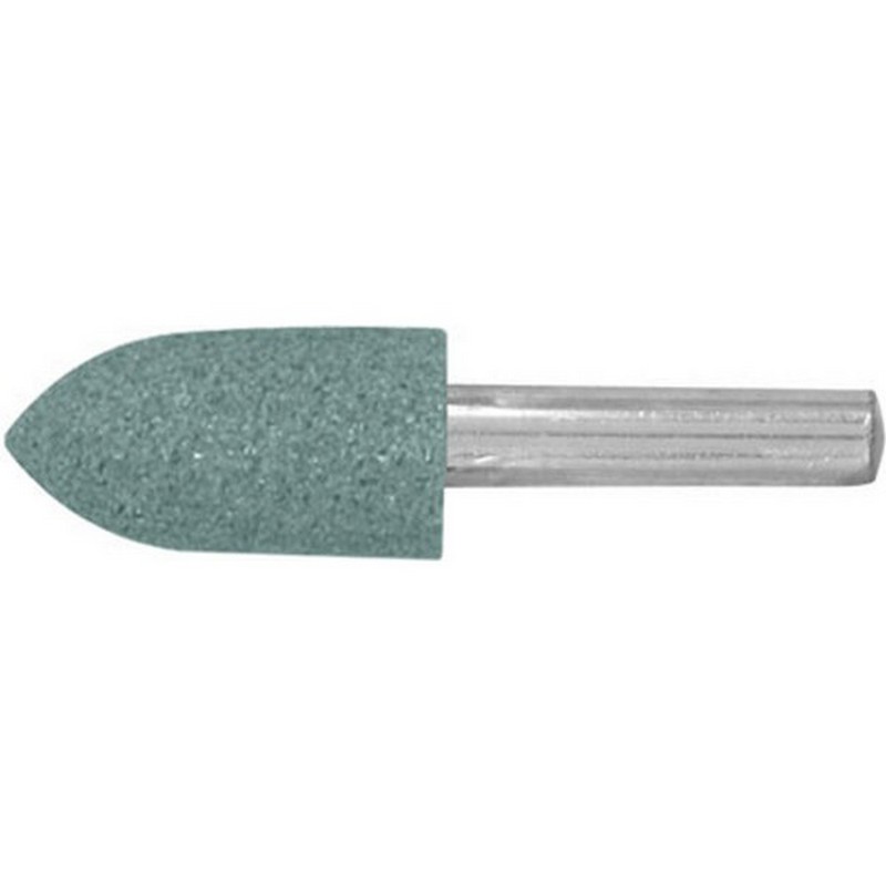 Шарошка абразивная по камню, мрамору, кафелю цилиндр с острым наконечником 14х25мм FIT 36980