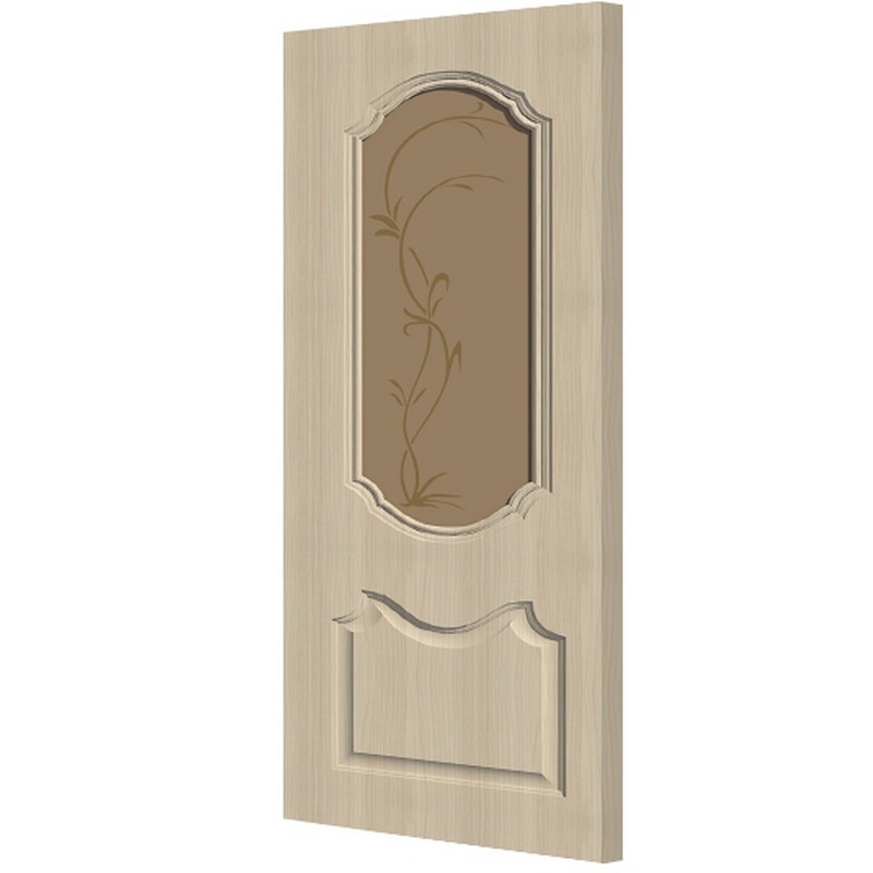 Дверное полотно ВЕРДА ВЕНЕРА худож.стекло (тик) ПО 700*2000 ЭКОШПОН