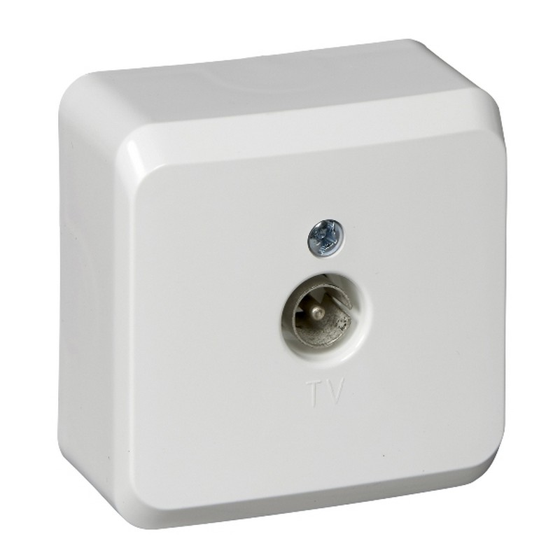 Розетка о/у TV 0.7dB 1-мест. TVA-002В ЭТЮД