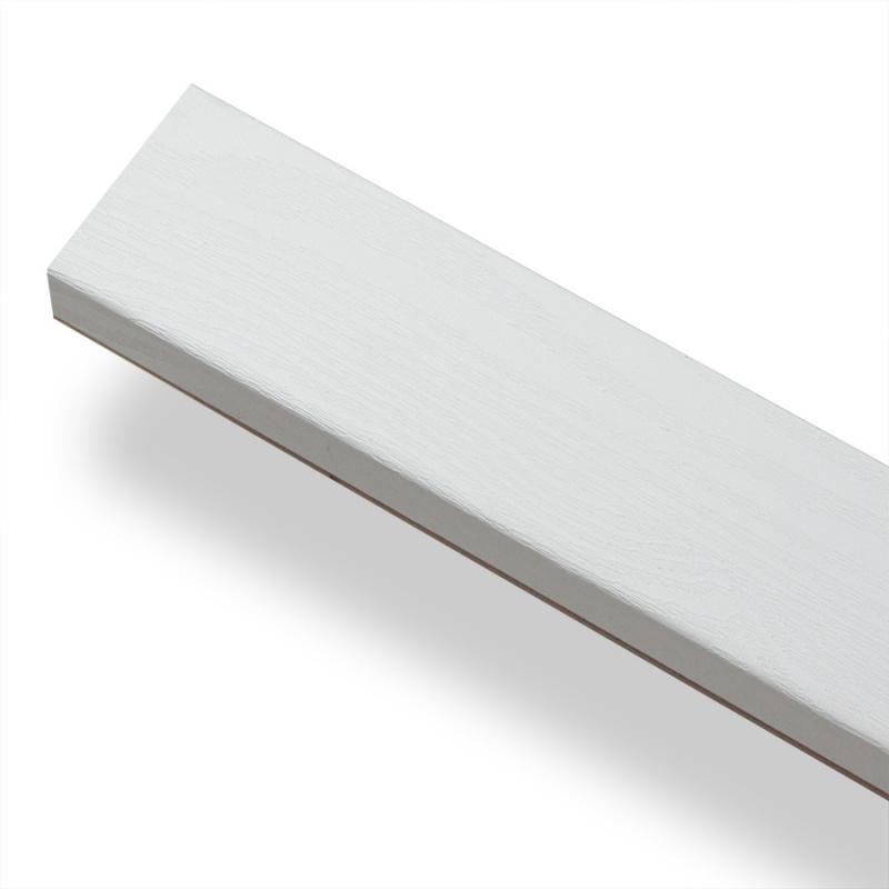 Наличник экошпон телескоп Ясень белоснежный 70*10*2150