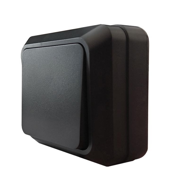 Выключатель о/у 1-кл. Черный 10А IP20 Universal Олимп 2209