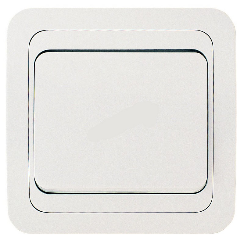 Выключатель с/у 1-кл. белый/белая MAKEL Mimoza 12001