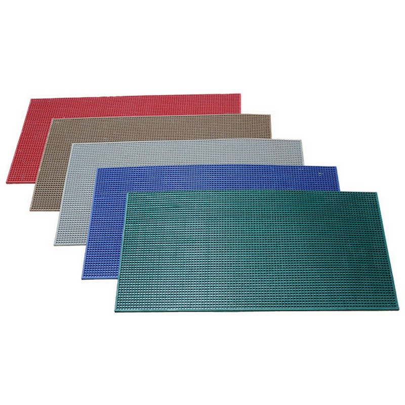 Грязесобирающее резиновое покрытие ВАФЕЛЬКА 800*1000 Красный