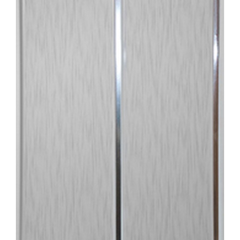 Панель ПВХ 3,0*0,2 Софито холст серый серебро