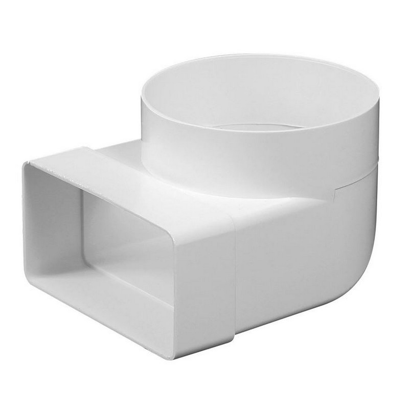 Соединительное колено 110*55-100 (плоский-круглый)