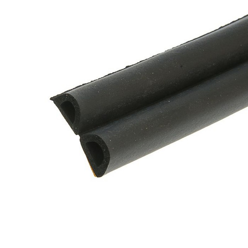 Уплотнитель самокл. D-профиль 14х12мм Черный (40)