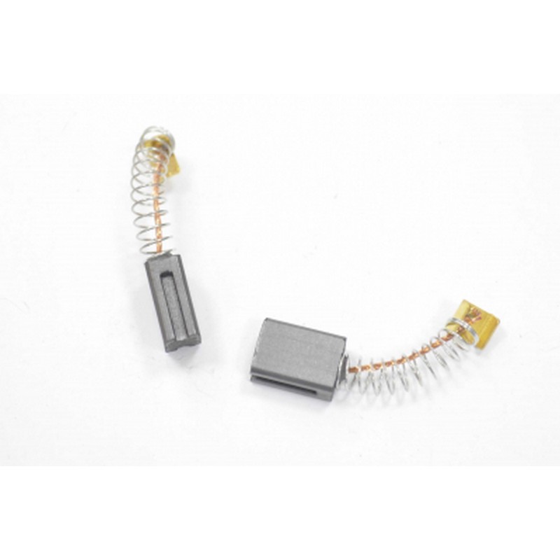 Щётки графит. (5х8х11) 2 канавки, пружина,квадр.пятак-уши. (ПШМ-300 Интерскол) 573