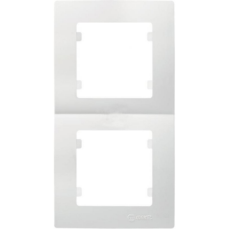 Рамка 2-мест. верт. бел. MAKEL Lillium Natural Kare 32001707
